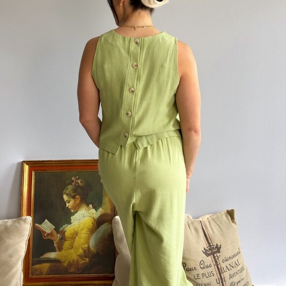 Sugarloaf Pants | Wide Leg Linen Pants Palazzo - Picture 9 of 10